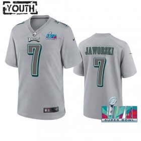 Camiseta Niño NFL Philadelphia Eagles Ron Jaworski 7 Atmosphere Gris Super Bowl LVII